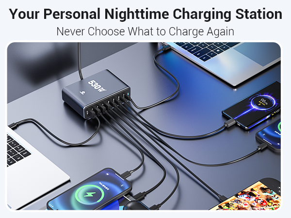 530W USB C Charging Station