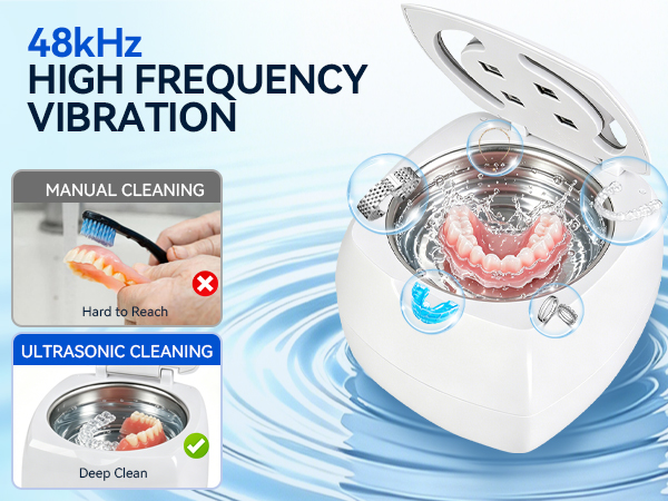 Dental Appliance Cleaner Ultrasonic Denture Machine Clear Retainer Aligner Cleaning Pod Aligner