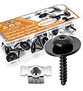 mankk 50PCS M4.2-1.41 (#8) Fender Liner Splash Shield Bolt Screw and Clips GM Fender Liner Screws...