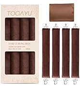 Togayu Heatless Curls Overnight Set - Jumbo Overnight Hair Curlers to Sleep In, Soft Velvet Hair ...