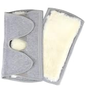 DOERDO DD 2Pcs Thicken Wool Warm Knee Warmer Winter Thermal Knee Warmer Sleeve Support Protector ...