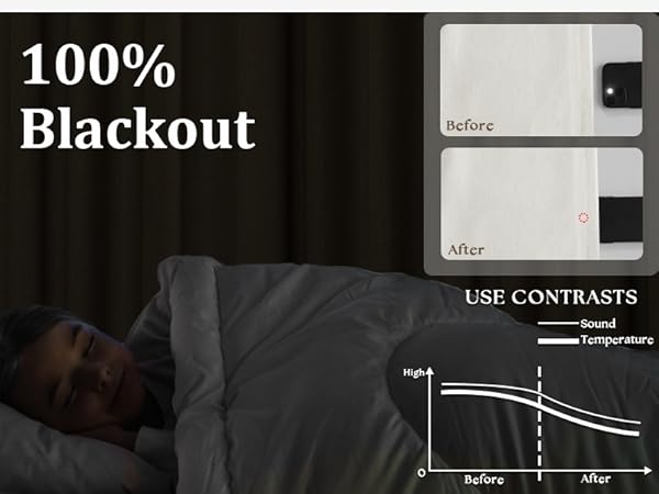 blackout linen curtain