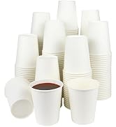 Paper Cups, 50 Park 8 Oz Disposable Cups for Hot or Cold Beverage, Paper Coffee Cups 8 oz