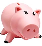 Piggy Bank, Cute Plastic Coin Bank for Boys and Girls, Unbreakable Pig Money Bank for Kids Gift (...