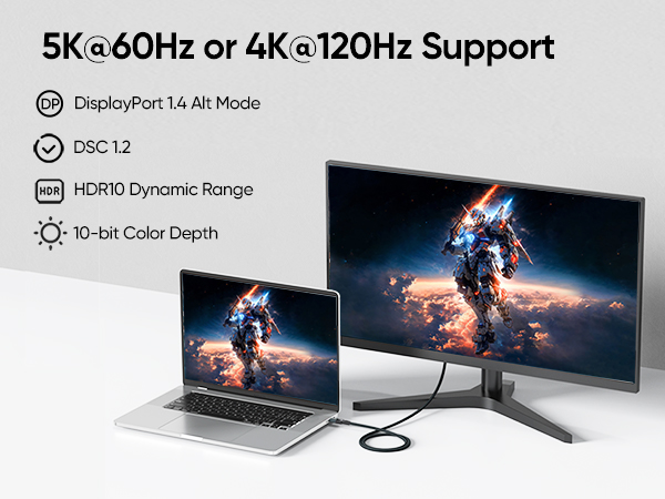USB 4 for Thunderbolt 4 Cable 3ft