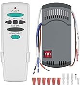 Universal Ceiling Fan Remote Control Kit with Up Down Light Replacement for Hampton Bay Harbor Br...