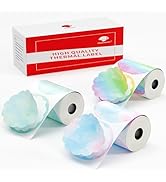 Phomemo Thermal Labels - 3 Rolls Gradient Color M110 Labels for M110/M220/M221/M120/M200, 1.96"x1...