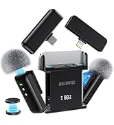 BILIWAL Mini Microphone for iPhone/Android/Laptop with Magnetic Wind Muff/Patch/Clip, Wireless La...