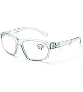 ProtectX Stylish Anti-Fog &amp; Scratch-Resistant Safety Glasses With Readers, UV Protection Goggles,...