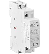 Heschen Household AC Contactor, HSR1-25, Ie 25A, 2 Pole, Two Normally Closed, DC 12V Coil Voltage...