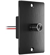Obeaming 12 Volt PWM LED Dimmer Switch 15A 180W, Push On Off, Rotary Knob Dimming,12V 24V Light D...