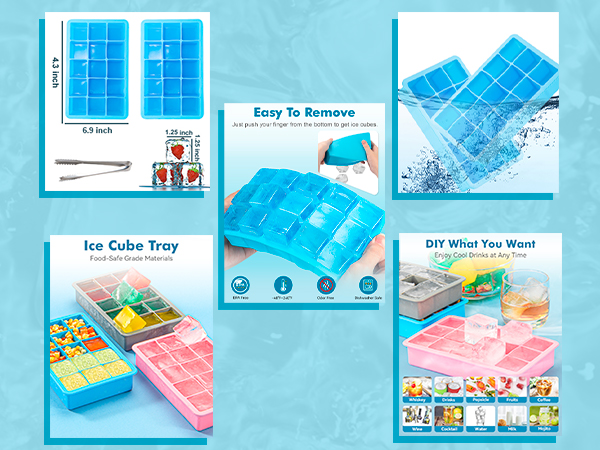 Silicone Ice Cube Trays