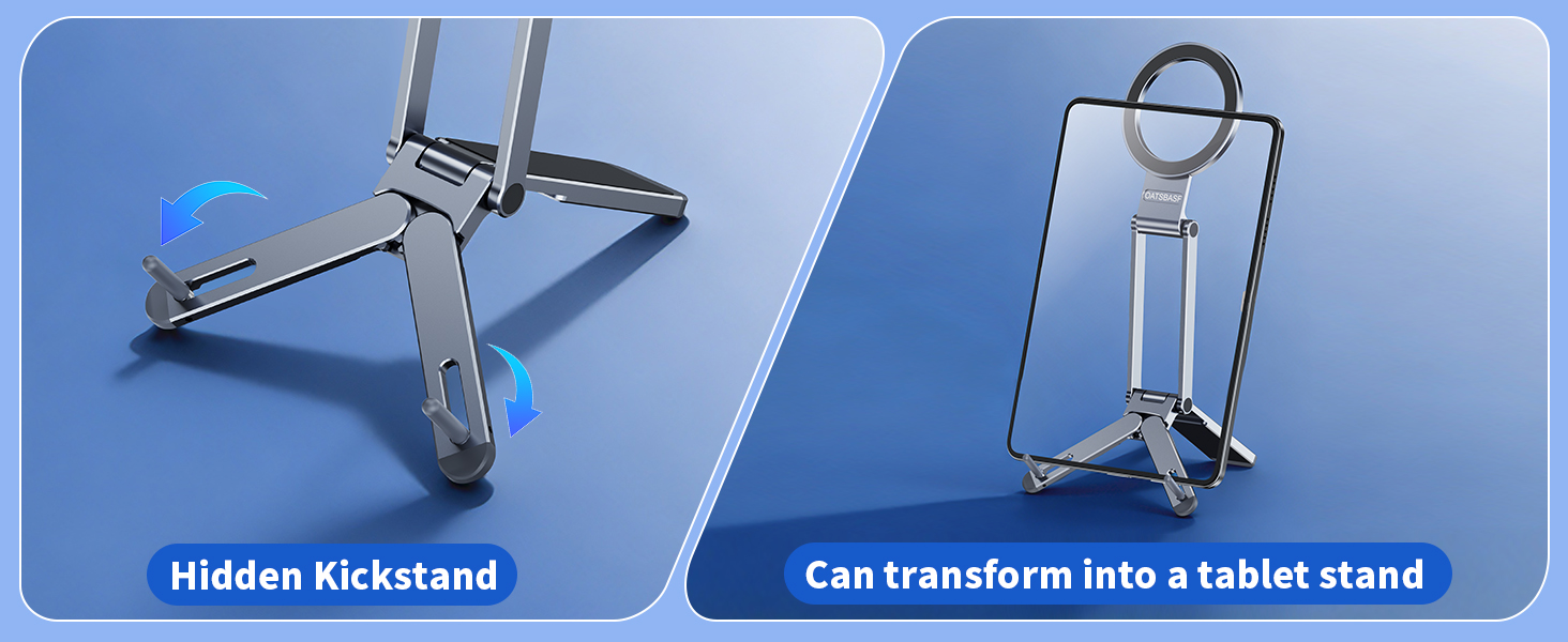 HIYJEN Magnetic Phone Tripod Stand