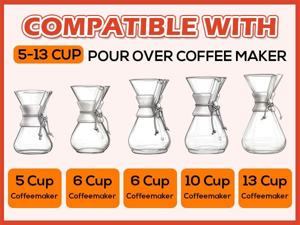 Natural Pre-folded Paper Coffee Filters Disposable