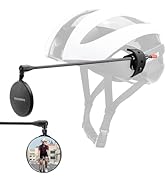 ROCKBROS Bike Helmet Mirror 5.5cm HD Mirror, Flexible Frame, Detachable Design, MTB Helmet Mirror...