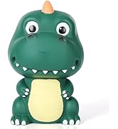 H&amp;W Dinosaur Money Bank with Lovely Big Head, Shatterproof Tyrannosaurus Rex Piggy Bank, First Co...