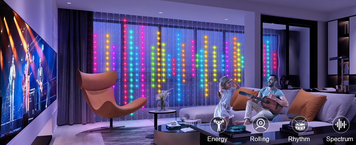 curtain lights for backdrop