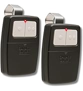 2 Garage Door Remotes – Universal Fit for LiftMaster, Chamberlain, Genie, Linear – Replace Clicke...