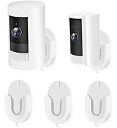 No Drill Wall Mount Compatible with Ring Stick Up Cam and Ring Indoor Cam, Strong Adhesive and No...