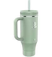 Takeya 40 oz Stainless Steel Tumbler with Lid and Two Straws, Premium Quality, Double Wall Insula...