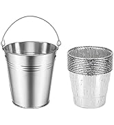 Stanbroil Grill Grease Drip Bucket with 10-Pack Disposable Foil Liners, Wood Pellet Grills Replac...