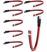 YHPWOQ 8 Pack 10AWG SAE Connector Extension Cable, 1FT 2 Pin Quick Disconnect Wire Harness, SAE S...