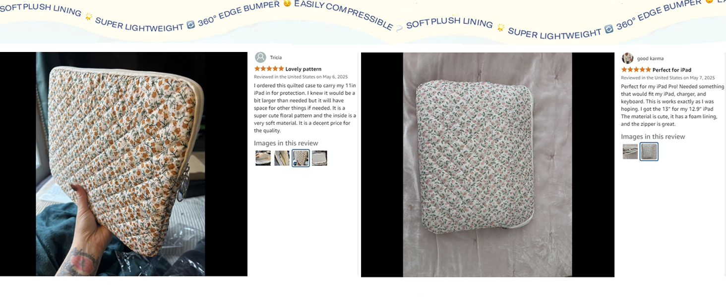 quilted laptop case