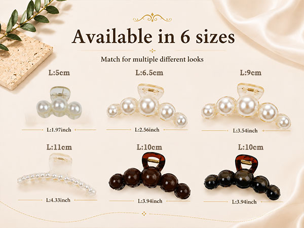 pearl claw clip