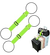 Pddgllut Luggage Connector Straps for Suitcases, Adjustable Travel Bungee for Carry on Bag, Backp...