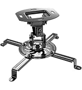 WALI Projector Ceiling Mount, Universal Low Profile Projector Mount with Retractable Arms and Mul...