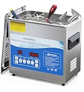 KUNPHY Ultrasonic Jewelry Cleaner, 3.5L(0.92 gal) 40kHz Jewelry Cleaner with Degas, Adjustable He...