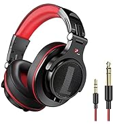 Prosonic DJ2R Over Ear Headphone, Wired Bass Headset with 40mm Driver, Foldable Lightweight Headp...