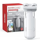 SwitchBot Automatic Curtain Opener - Bluetooth Remote Control Smart Curtain with App/Timer, Upgra...