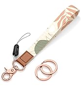 Rimilak Wristlet Keychain, Wrist Lanyard Key Chain for Women Men Car Keys ID Badges Card Wallet P...