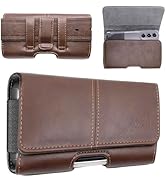 Wireless City Leather Phone Holster for iPhone 17/17 Pro 16/16 Pro 16e 15/15 Pro 14/14 Pro 13/13 ...