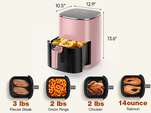 Sweetcrispy Air Fryer 6QT with Window