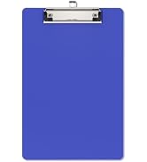 Macroclo Small Clipboards, Blues Clip Board for Classroom, Students, Kid, A5 Plastic Mini Clipboa...