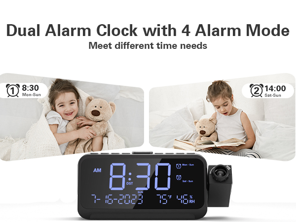 alarm clock dual alarm