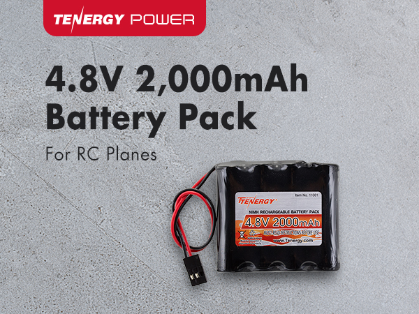 Tenergy 4.8V 2,000mAh battery pack for RC planes