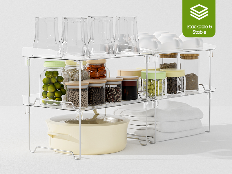 counter shelves kitchen organization make up organizer