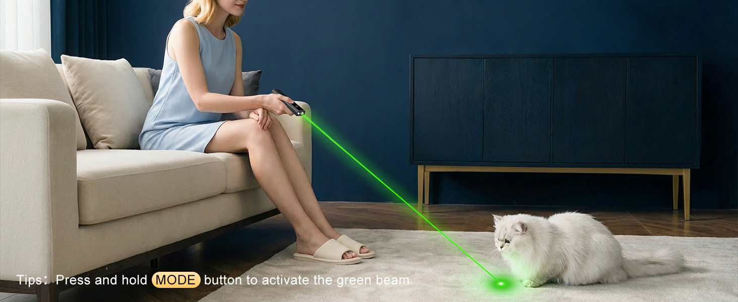 Flashlight with green Light