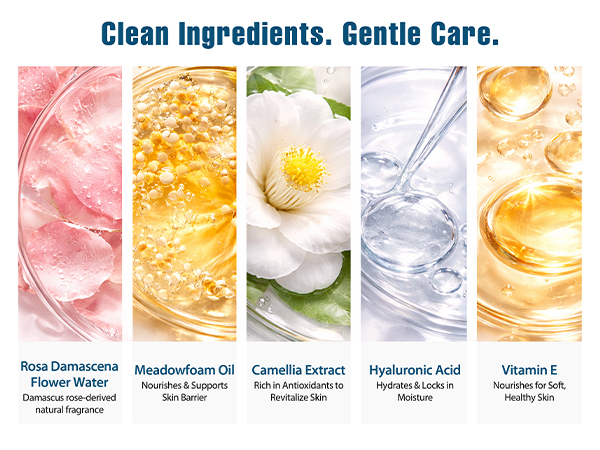 Fragrance from natural ingredients distilled from Damascus roses.