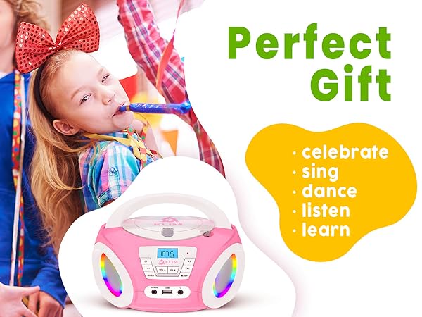 cd player portable bluetooth car mp3 music speaker home disc external laptop compact disk