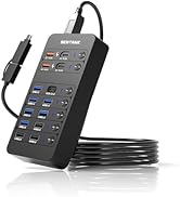 SENTANK Powered USB Hub,14 Ports USB Data Hub Splitter with 6 USB 3.0 Port,4 Charging Port,1 USB-...
