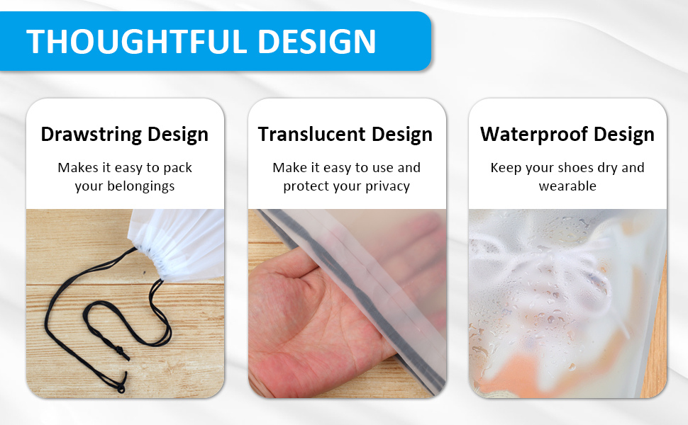 transparent shoe bags