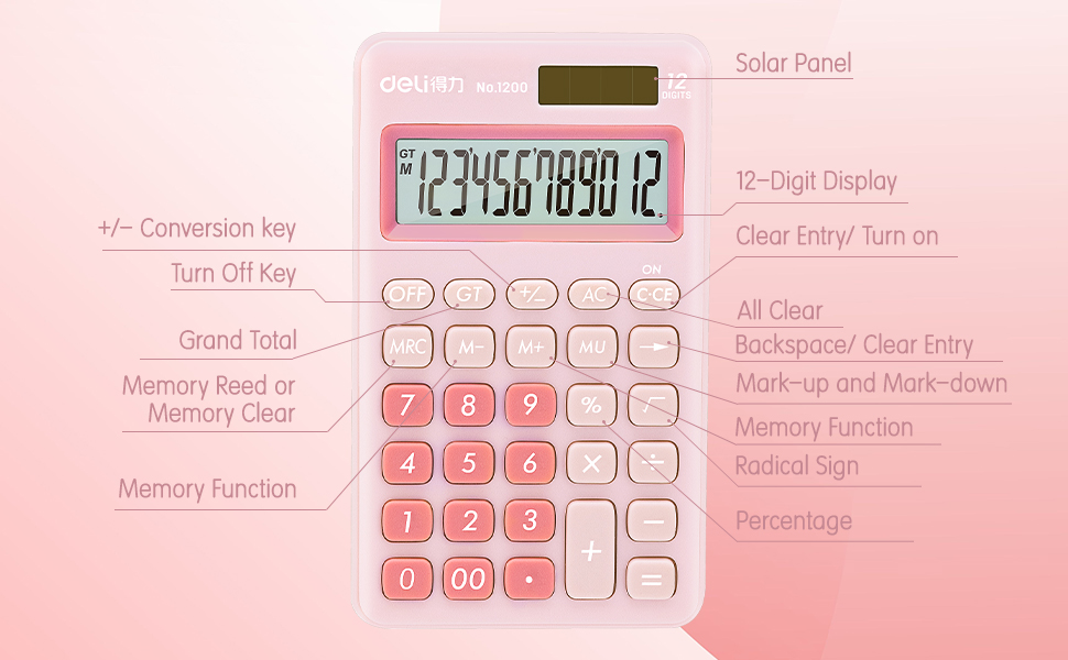 12 Digits Calculator