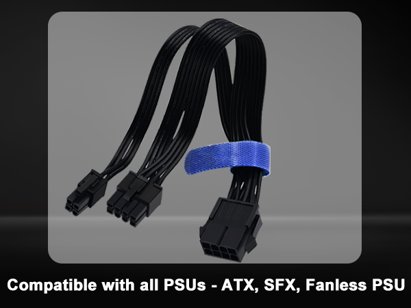 CPU 8 pin to 8+4 pin Power Adapter