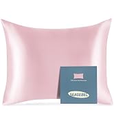 SEAGEBEL 100% Pure Mulberry Silk Pillowcase for Hair and Skin Health,Cooling Pillow Cases with Zi...