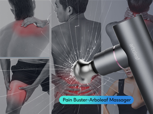 deep tissue massage gun for neck, back, and leg muscles, powerful percussion