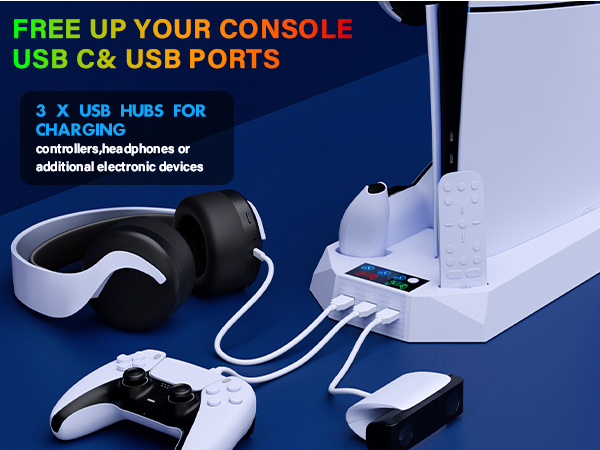 ps5 slim cooling fan base